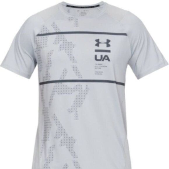 Under Armour Men's Mk-1 Short Sleeve Printed Tee Sz XS - Picture 3 of 10